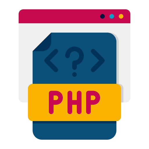 Php seo and web code web development icon
