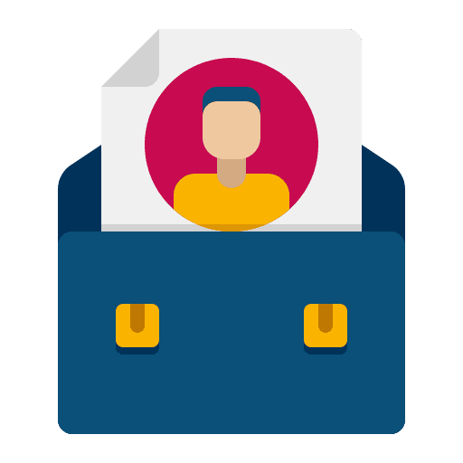 Portfolio user applicant portfolio icon