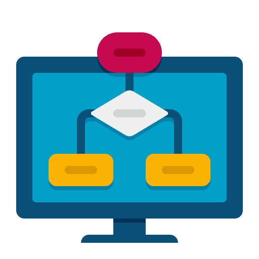 Program data algorithm computer icon