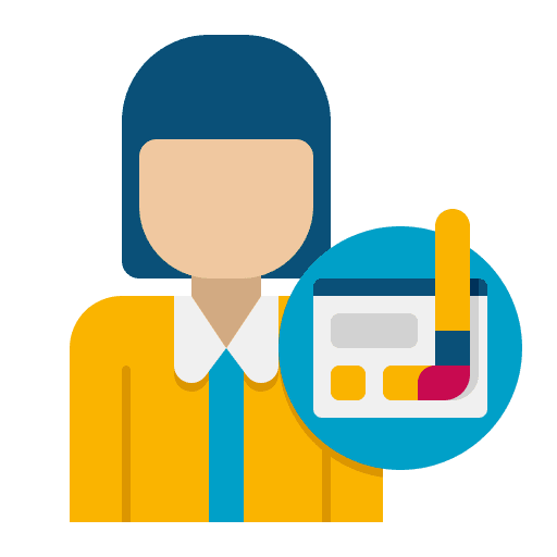 Ui design user female ui design icon
