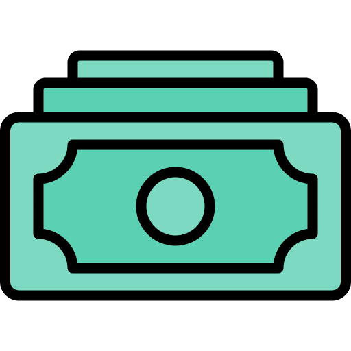 Money coins financing business and finance icon
