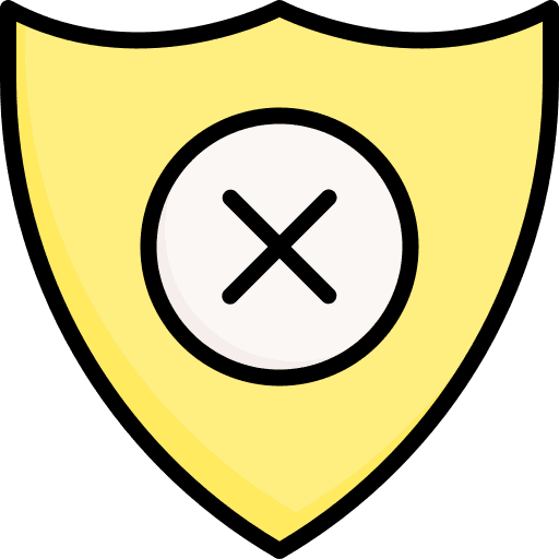 No protection no refund insurance icon