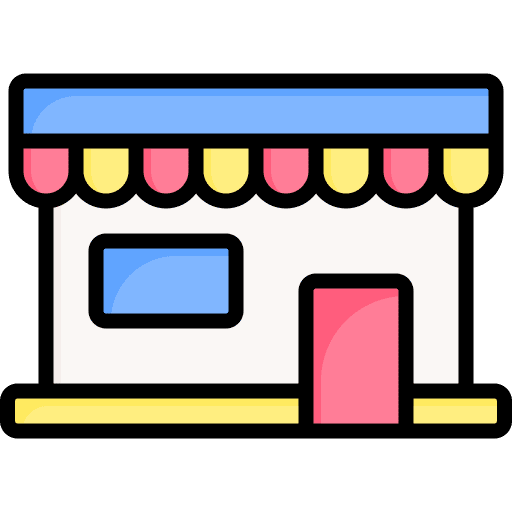 Shop commerce store shopping center icon