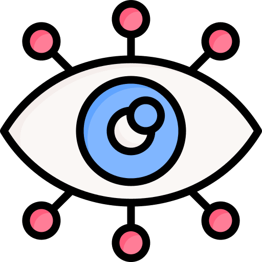 Vision visualization healthcare and medical eyes icon