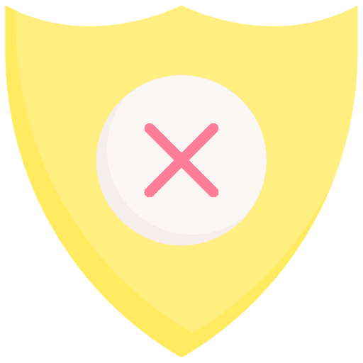 No protection no protection protection refund icon