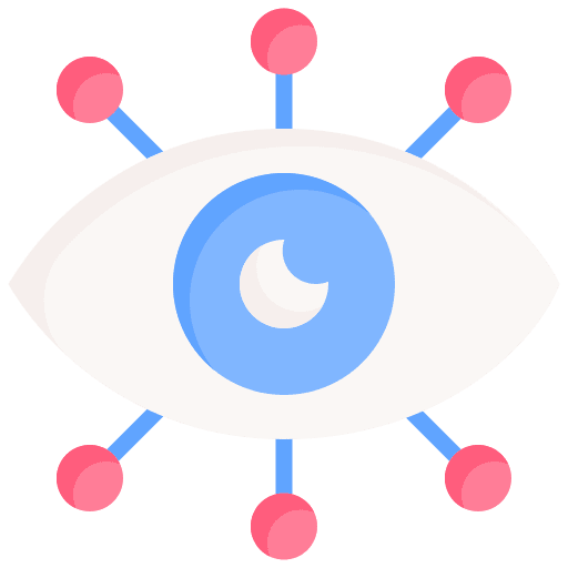 Vision clarity eyes healthcare and medical icon