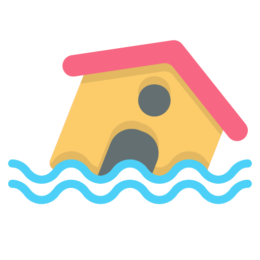 Flood natural disaster flood nature icon