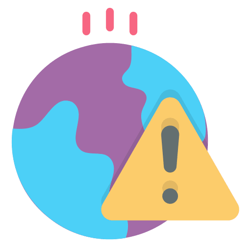 Global warming flames global warming disaster icon