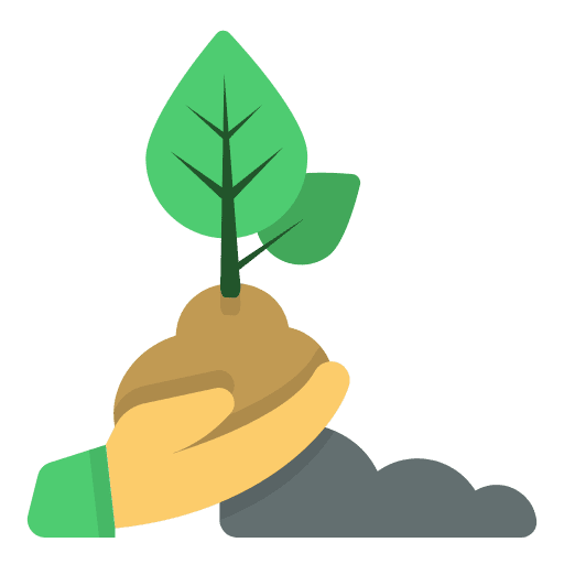 Replant planting gardening farming and gardening icon