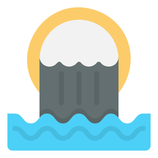 Sewer water pollution ecology and environment sea icon