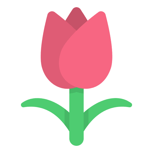 Tulip springtime bloom tulip icon