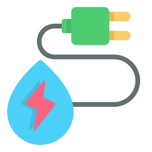 Water energy hydro power wave power green energy icon