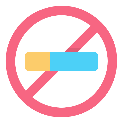 No smoking prohibition signaling signs icon No smoking prohibition signaling signs icon