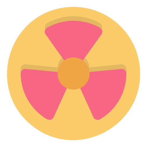 Radioactive nuclear energy radioactive warning icon Radioactive nuclear energy radioactive warning icon