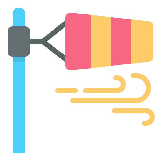 Windsock windsock climate wind sign icon Windsock windsock climate wind sign icon