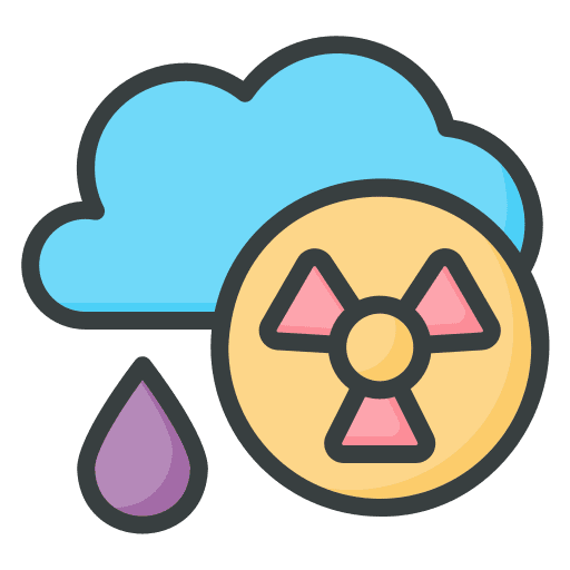 Acid rain acid rain pollution radioactive icon Acid rain acid rain pollution radioactive icon