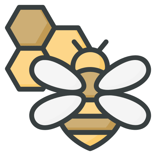 Bee honey beehive bee icon