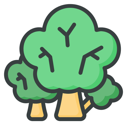 Forest landscape woodland woods icon Forest landscape woodland woods icon