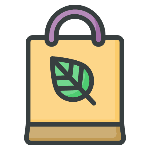 Organic bag save organic bag ecology icon Organic bag save organic bag ecology icon