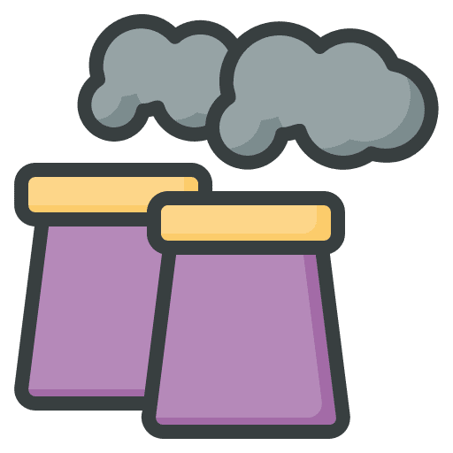 Pollution industry contamination factory icon Pollution industry contamination factory icon