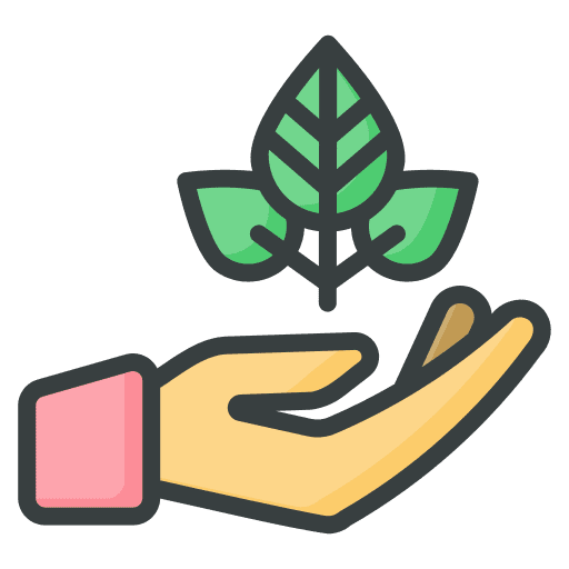 Save plants save plants hand ecology icon Save plants save plants hand ecology icon