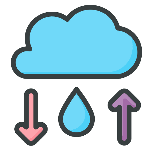 Water cycle cycle eco weather icon Water cycle cycle eco weather icon