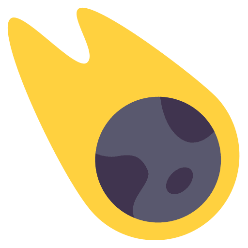 Meteor comet miscellaneous space icon Meteor comet miscellaneous space icon