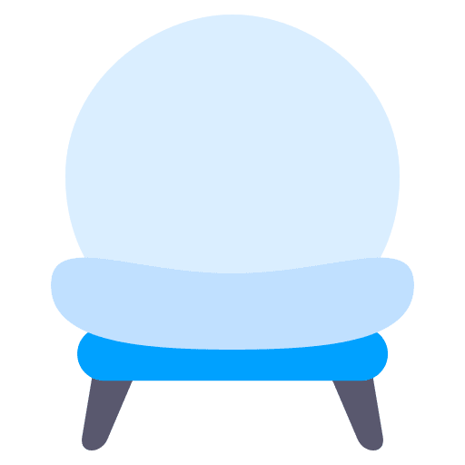 Modern chair comfortable seat furniture and household icon