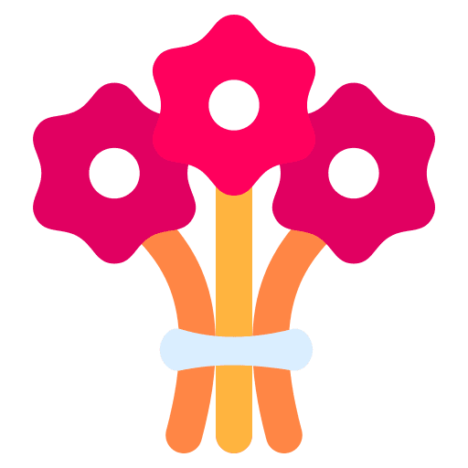 Flower bouquet flower bouquet wedding flowers icon