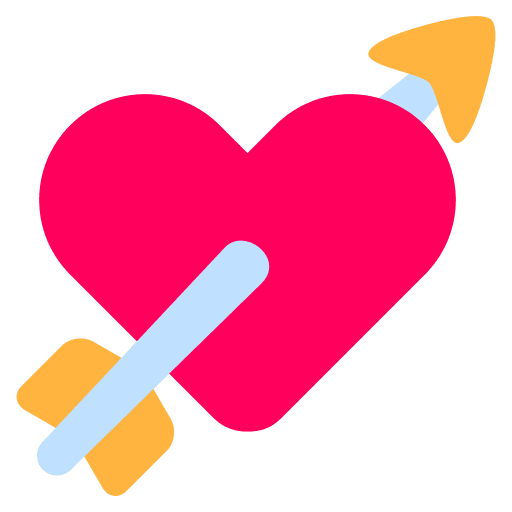 Love arrow fall in love cupid love arrow icon