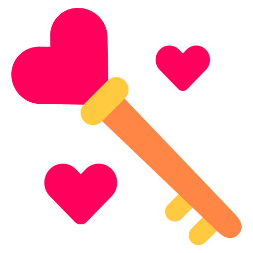Love key heart key security icon Love key heart key security icon