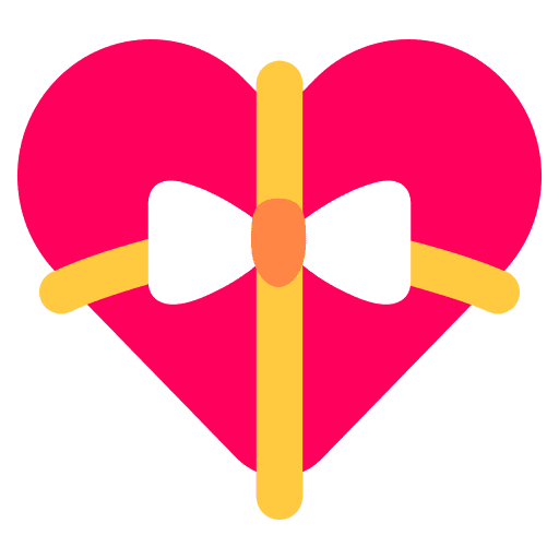 Wedding gift surprise gift love icon