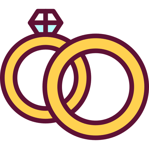 Rings fashion wedding jewelry icon