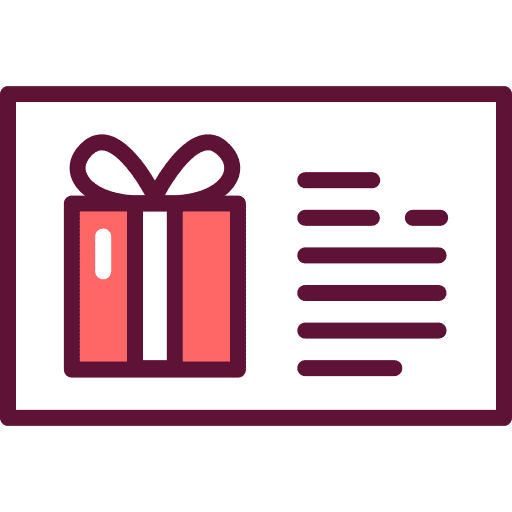 Voucher commerce and shopping bonus card icon Voucher commerce and shopping bonus card icon