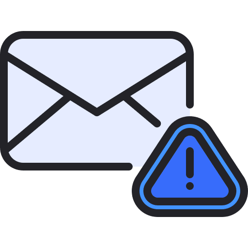Email exception communications messages icon Email exception communications messages icon
