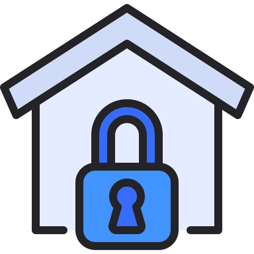 Home security estate protection icon