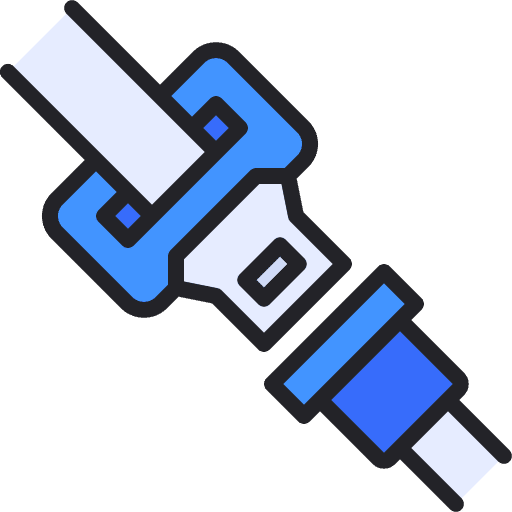 Seat belt lock seat transportation icon