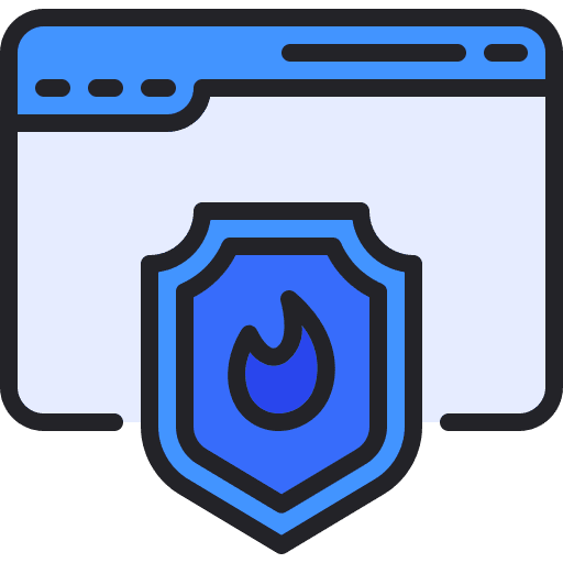 Website browser firewall website icon
