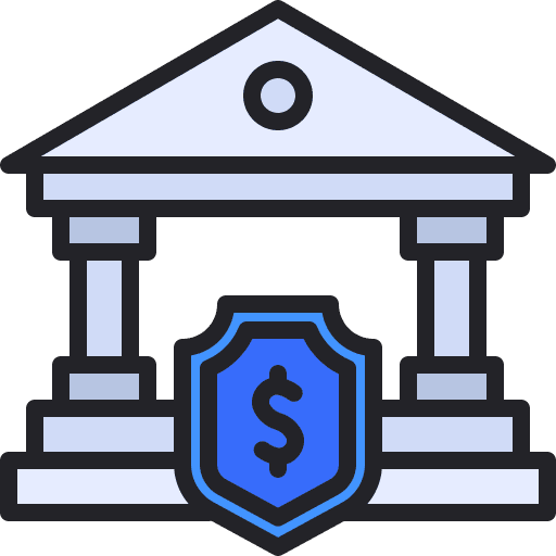 Bank banking money architecture and city icon Bank banking money architecture and city icon