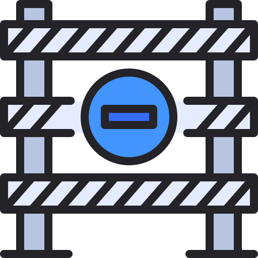 Road block road block traffic barrier barrier icon Road block road block traffic barrier barrier icon