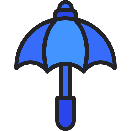 Umbrella protected protection umbrellas icon Umbrella protected protection umbrellas icon