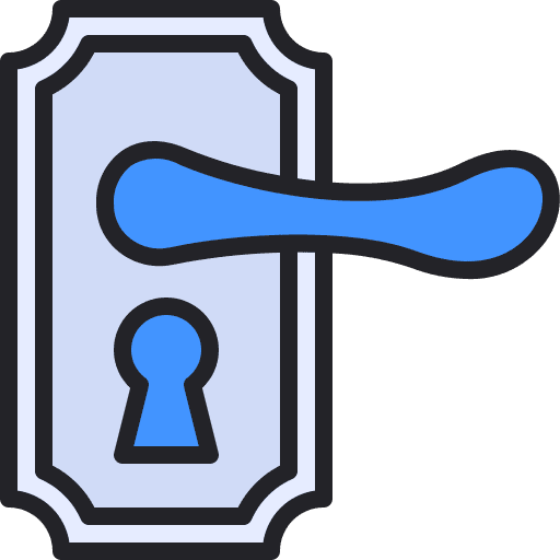 Door handle door lock door handle entrance icon Door handle door lock door handle entrance icon