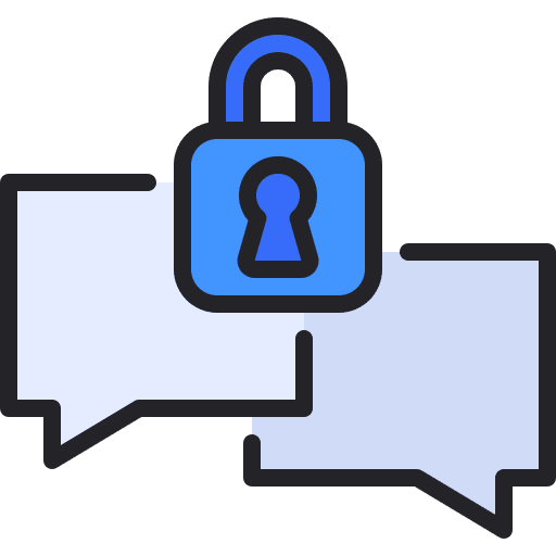Encryption communication speech bubble conversation icon Encryption communication speech bubble conversation icon