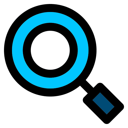Magnifier detective magnifier search icon
