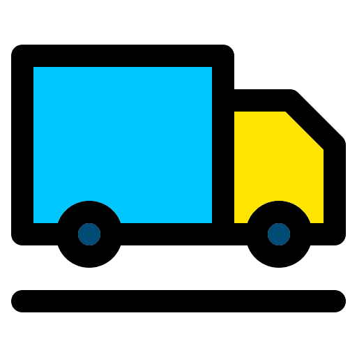 Shipping vehicle mover truck transportation icon