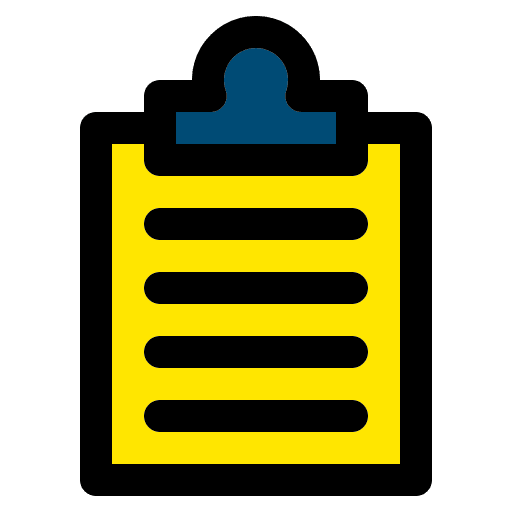 Clipboard survey report files and folders icon Clipboard survey report files and folders icon