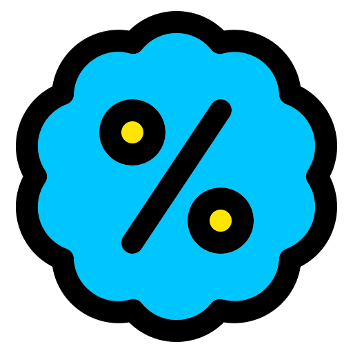 Discount percentage commerce and shopping offer icon Discount percentage commerce and shopping offer icon