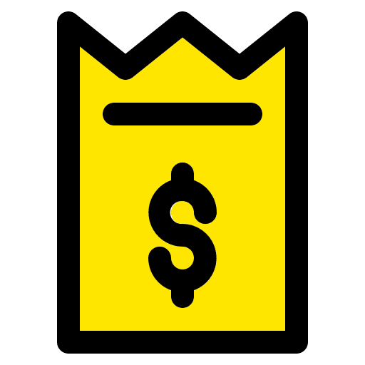 Receipt dollar business and finance commerce icon Receipt dollar business and finance commerce icon