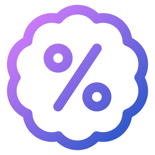 Discount label percentage bargain icon Discount label percentage bargain icon