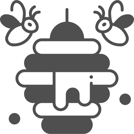 Beehive honey bee animals icon